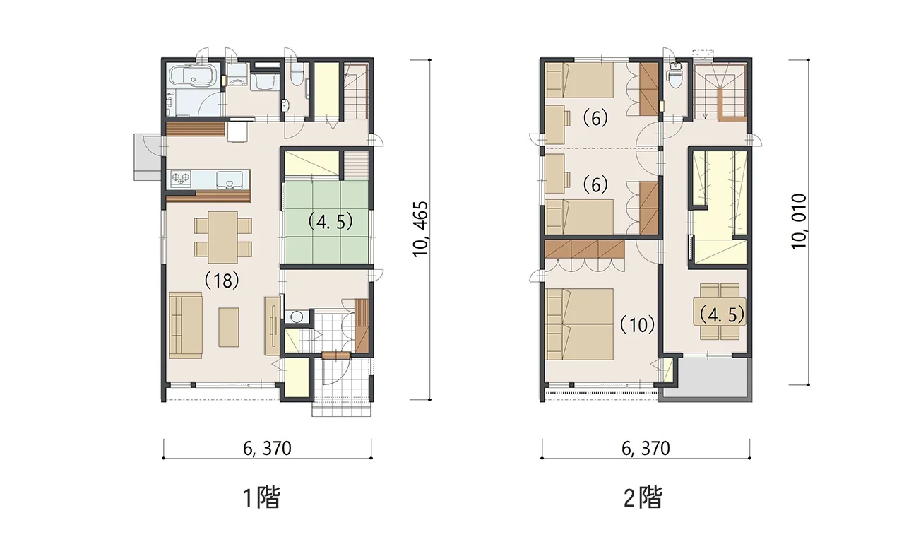 光を取り込む大開口プランの間取り