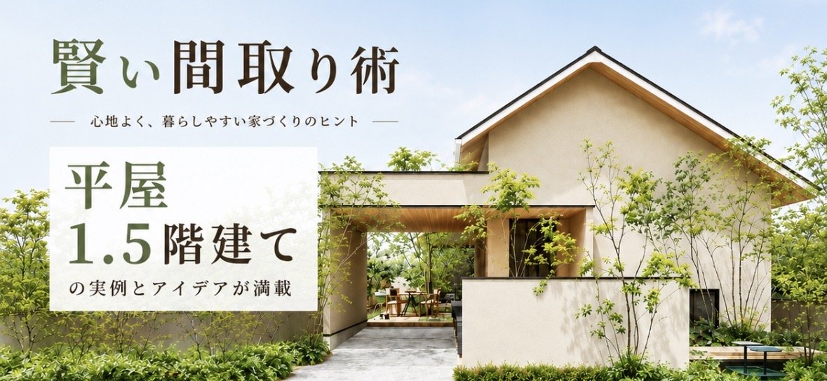 【入居検討者必見】「平屋」と「1.5階建て」の賢い間取り術