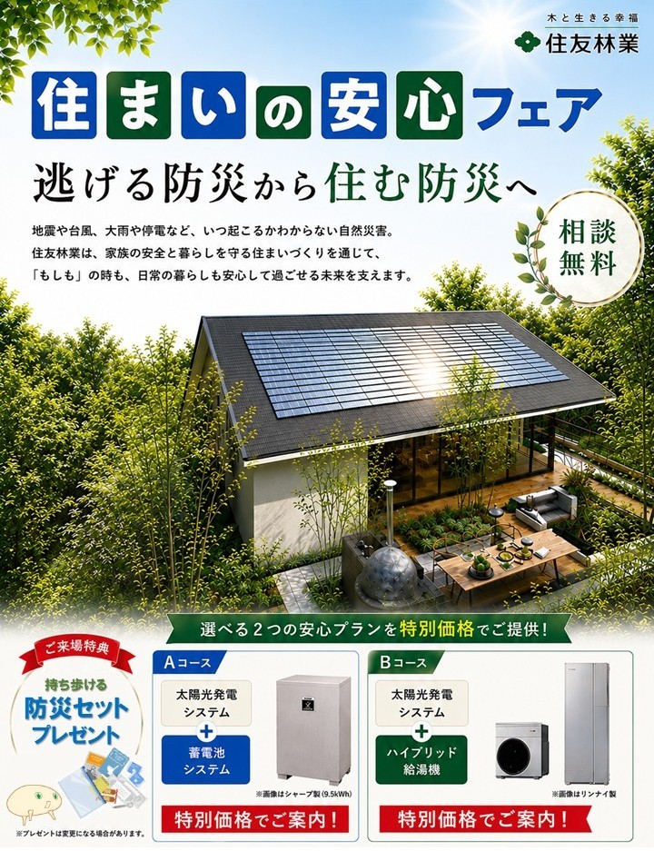 ■住まいの安心フェア開催！！■　＜９月末まで＞