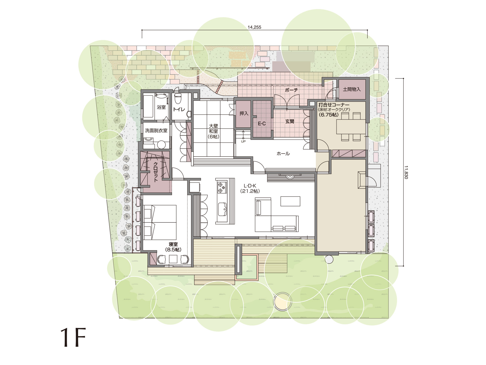 【高岡】の間取り1F