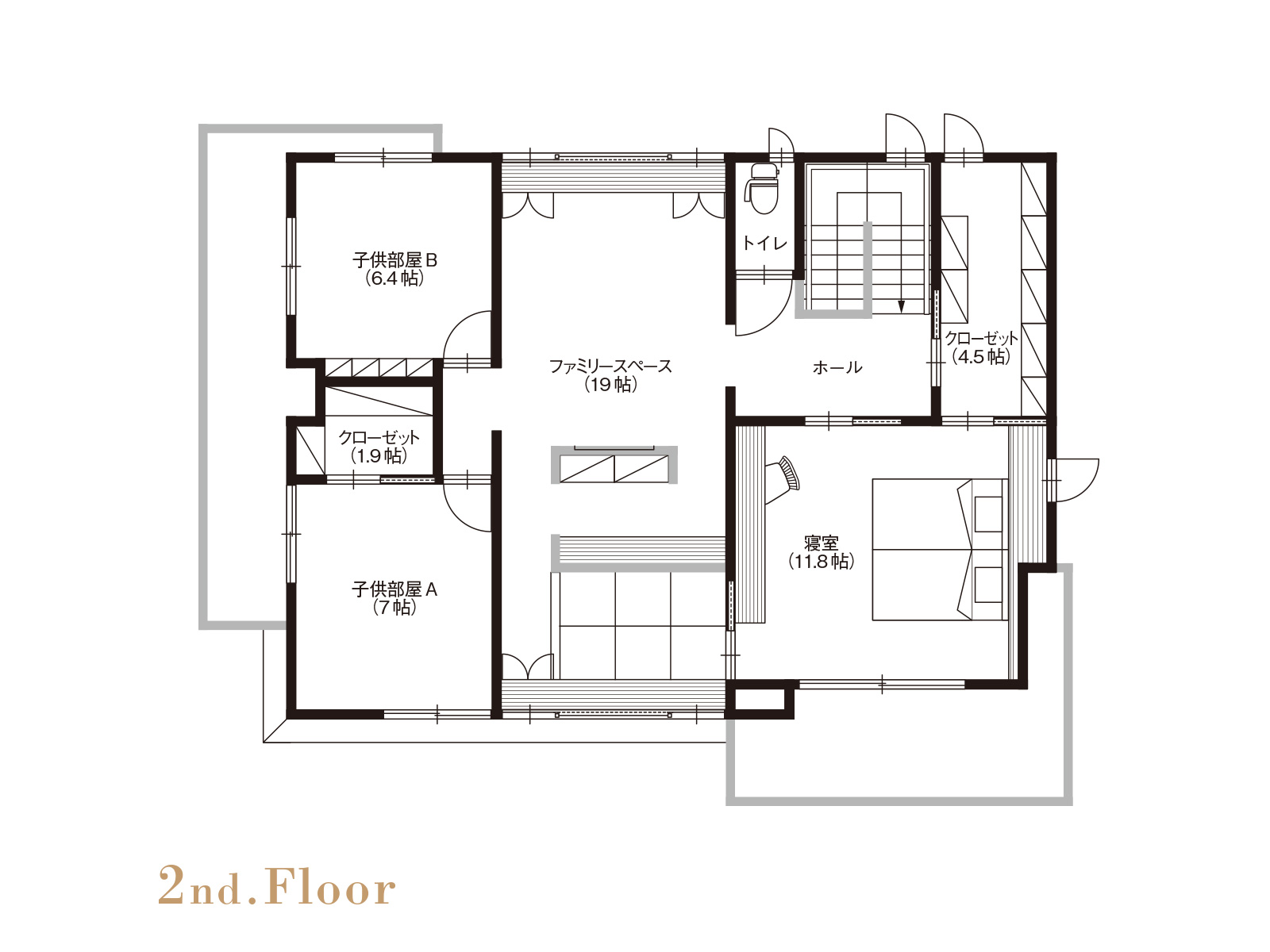 【秦野】の間取り2F