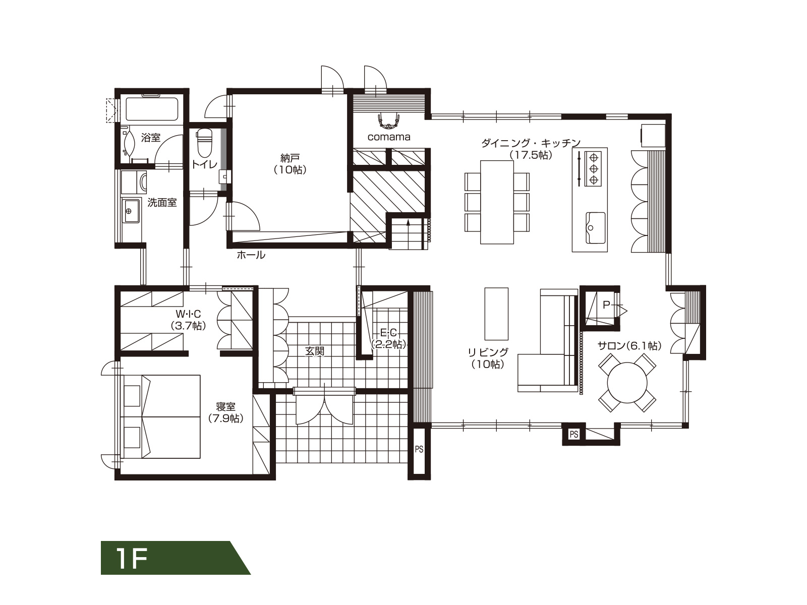 【港南台】の間取り1F
