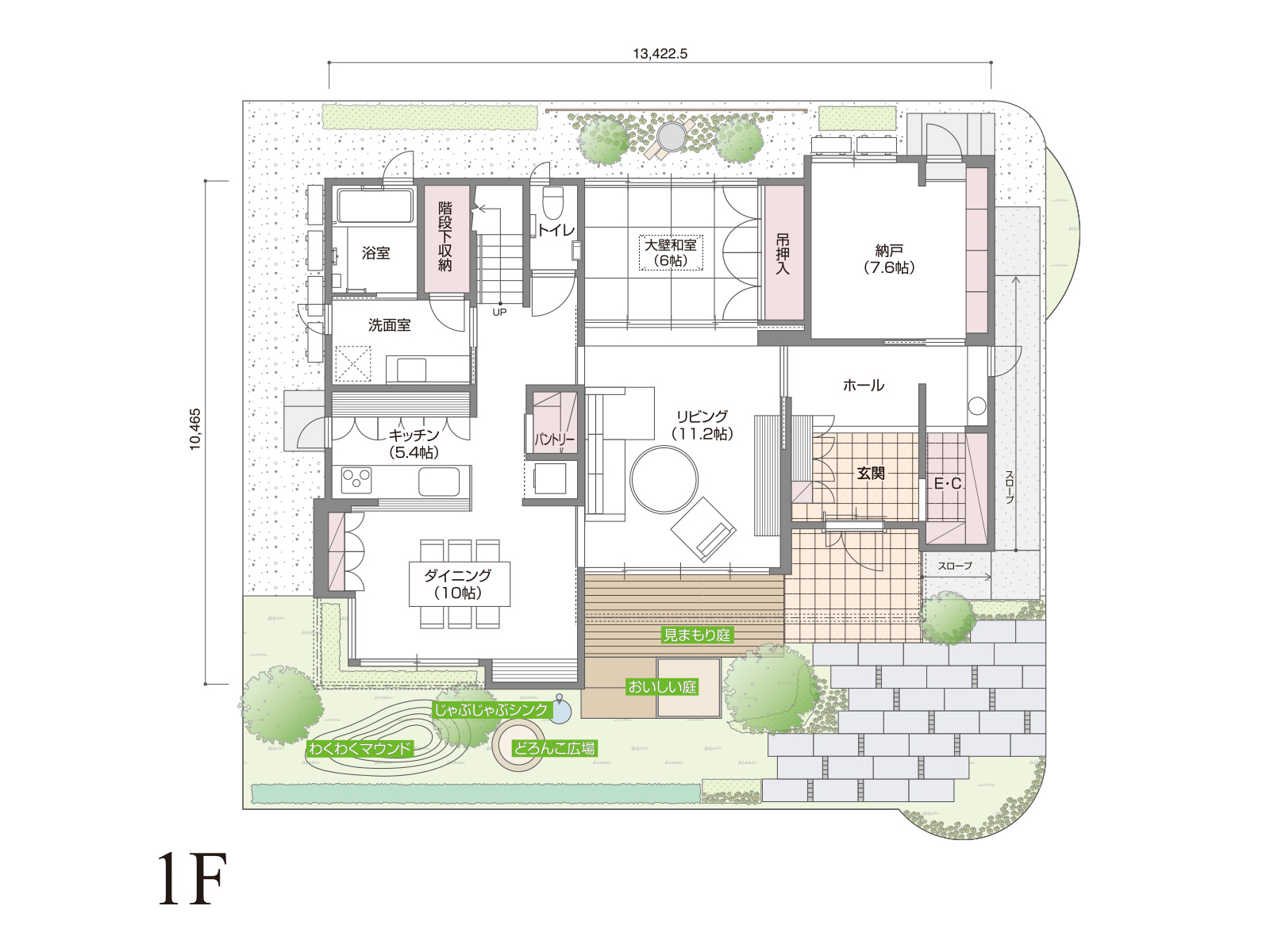 【四日市】の間取り1F
