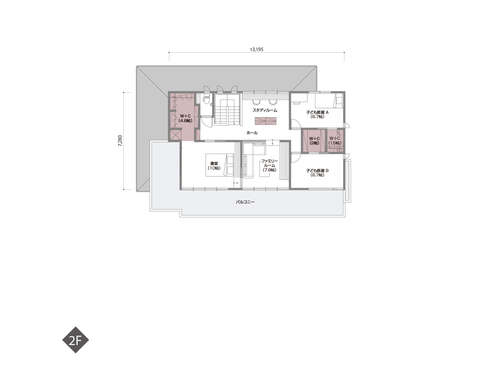 【高松】の間取り2F