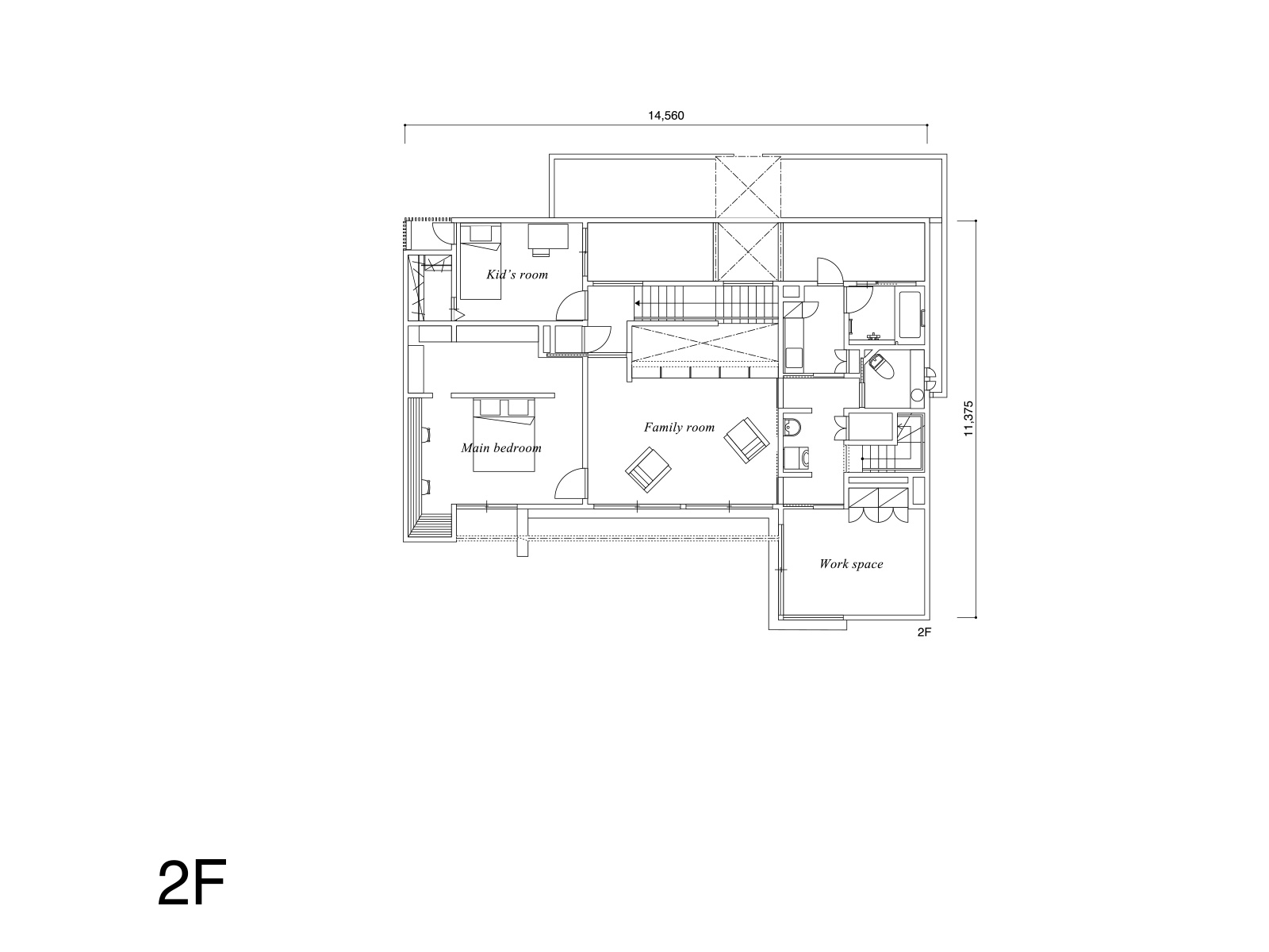 【八事】の間取り2F