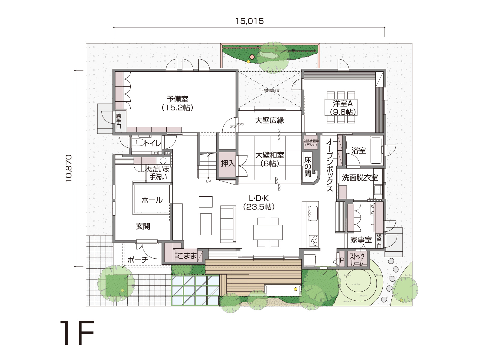 【八木】の間取り1F