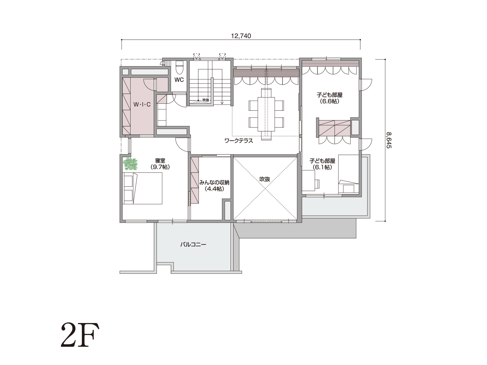 【高崎】の間取り2F