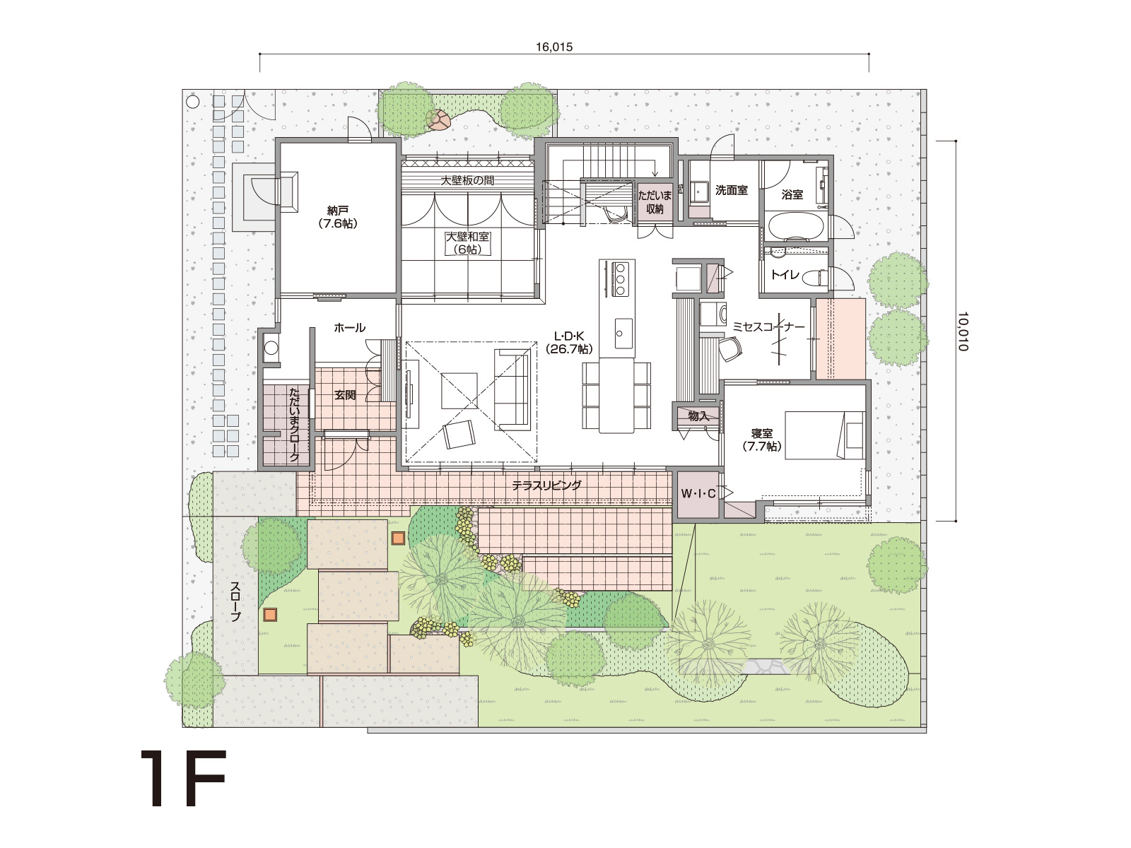 【新居浜】の間取り1F