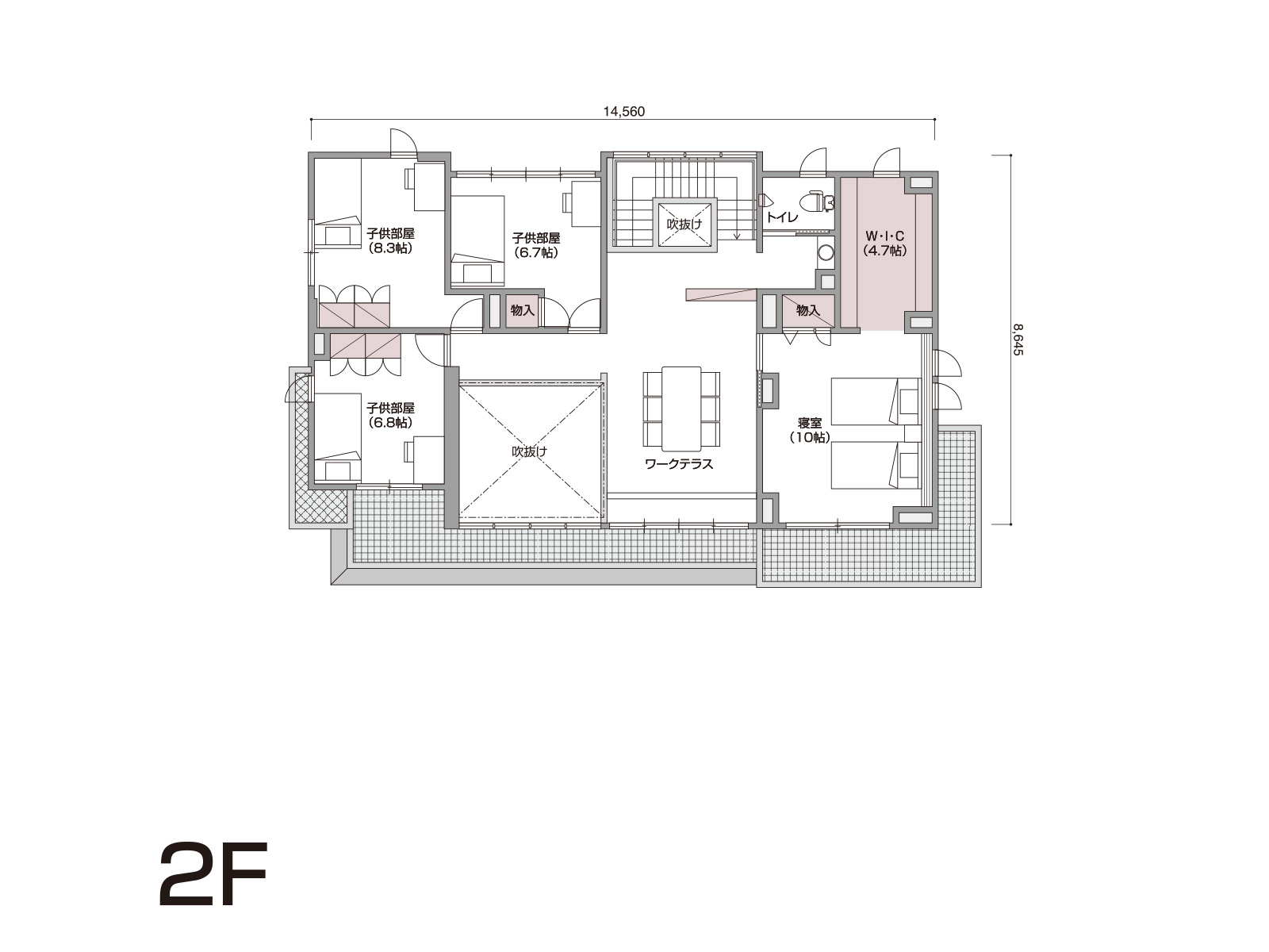 【新居浜】の間取り2F