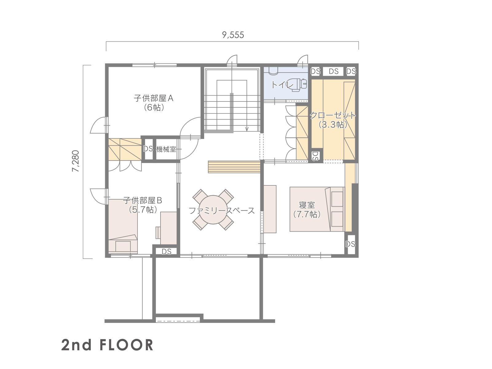 【福津】の間取り2F