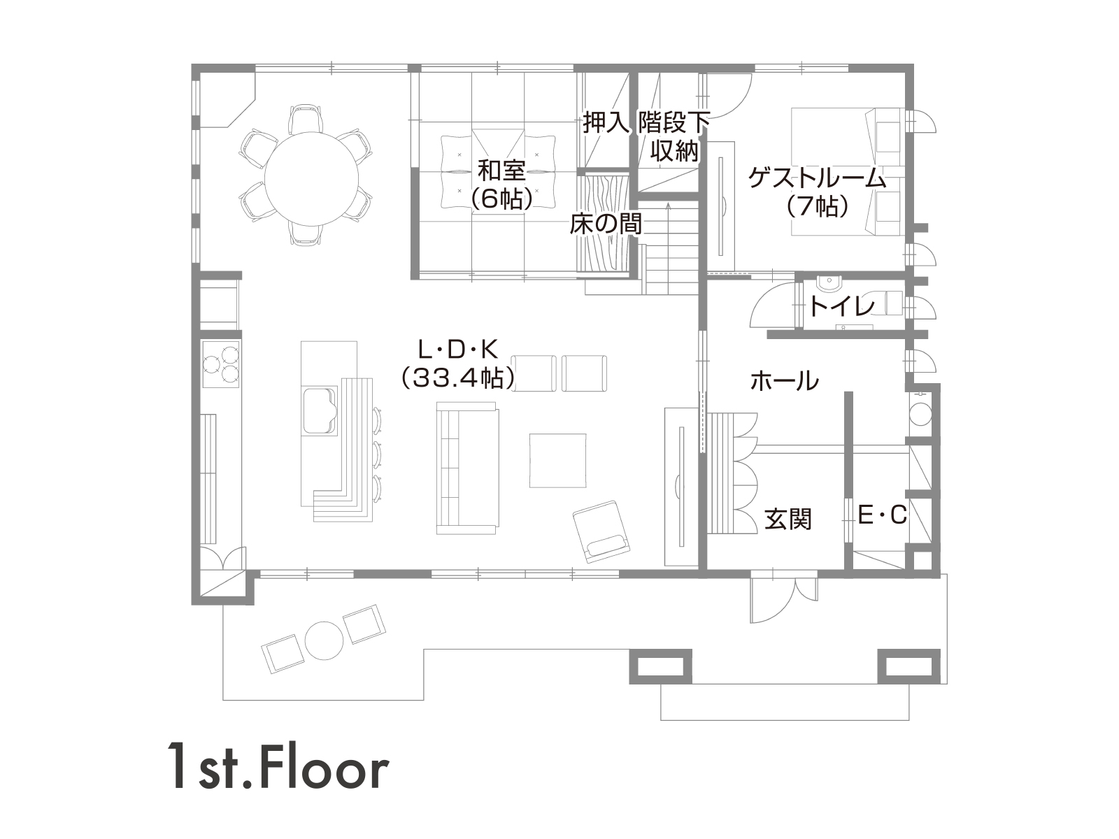 【練馬IC】の間取り1F