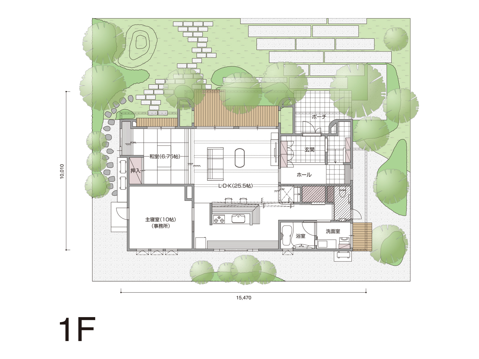 【高松南】の間取り1F