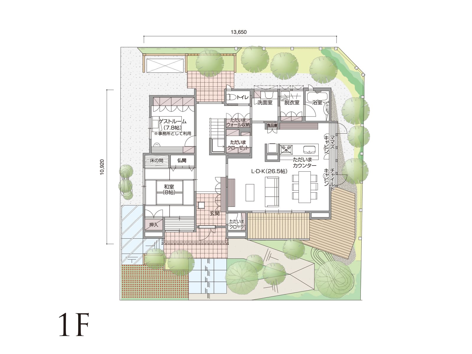 【富山空港】の間取り1F