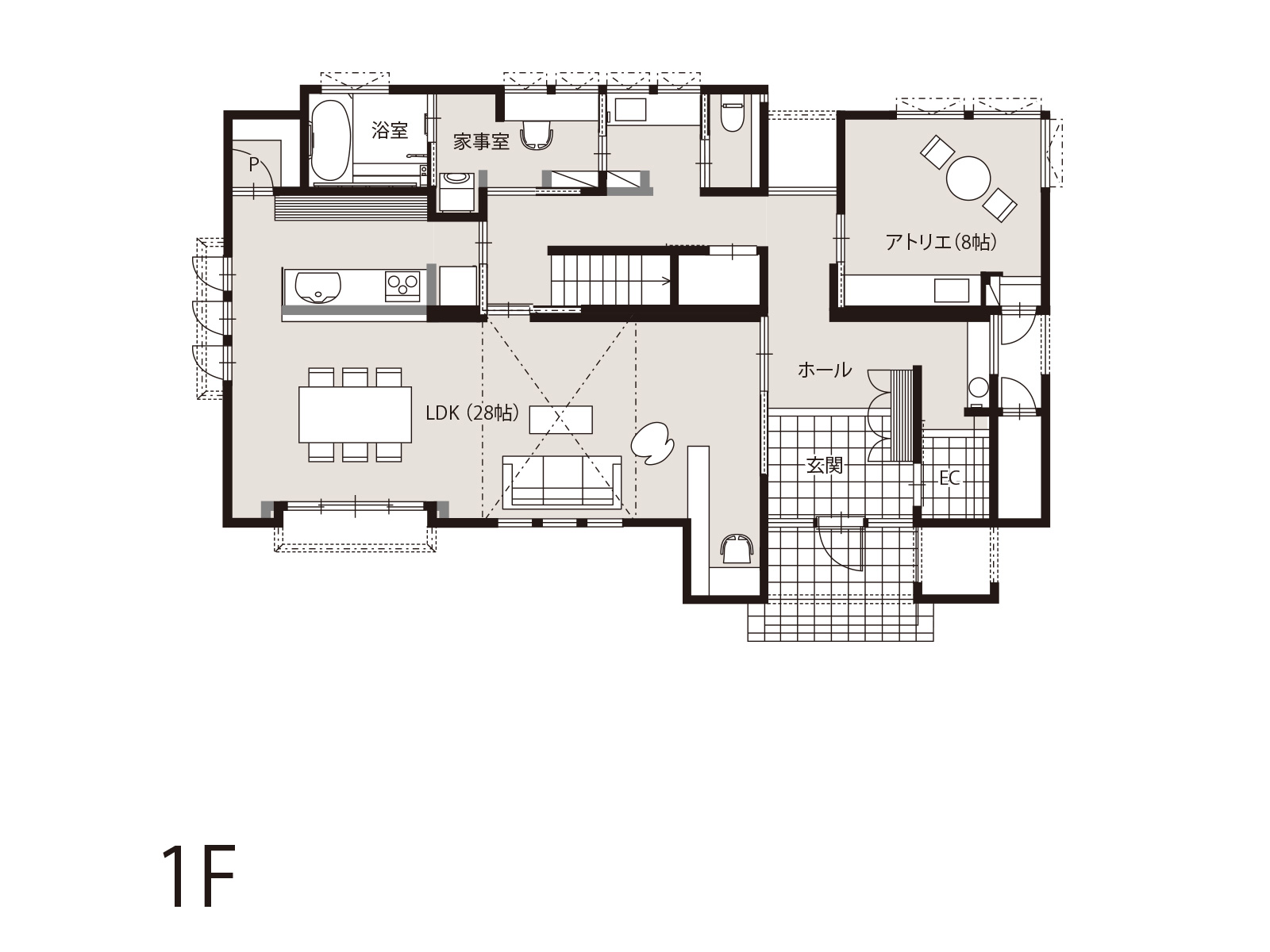 【加平】の間取り1F