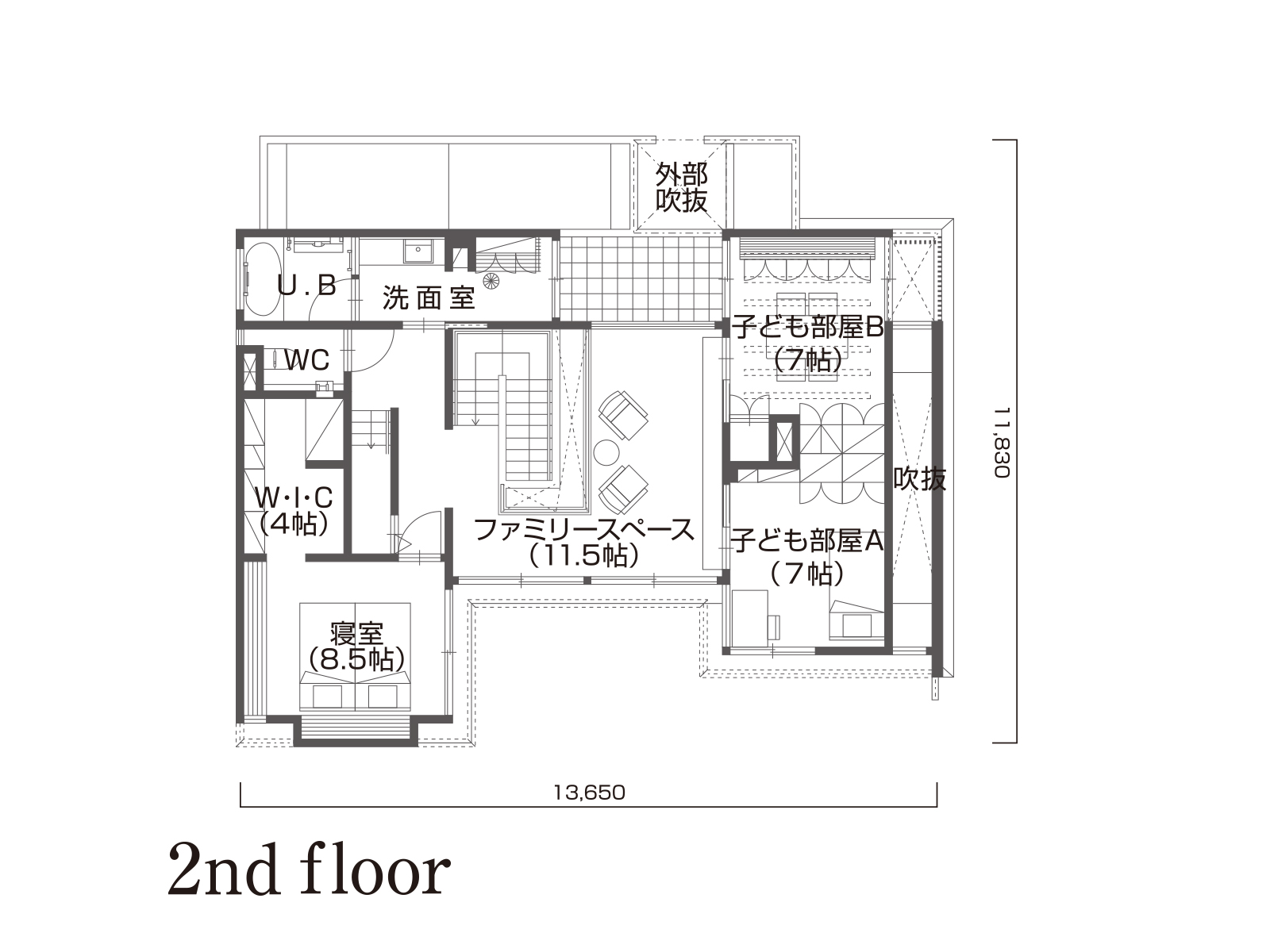【平沼橋第一】の間取り2F
