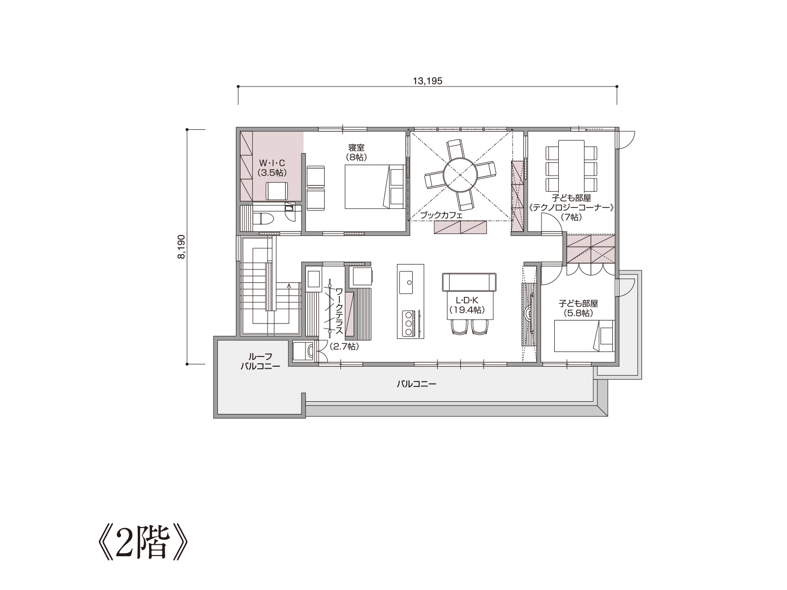 【長野】の間取り2F