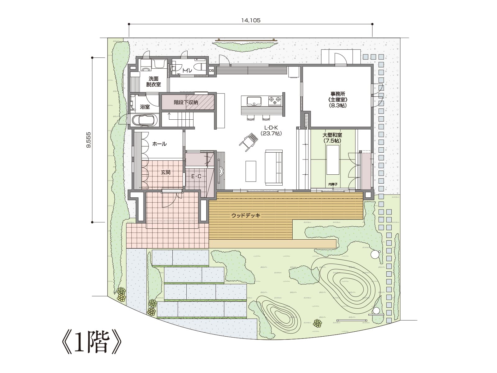 【柏の葉】の間取り1F