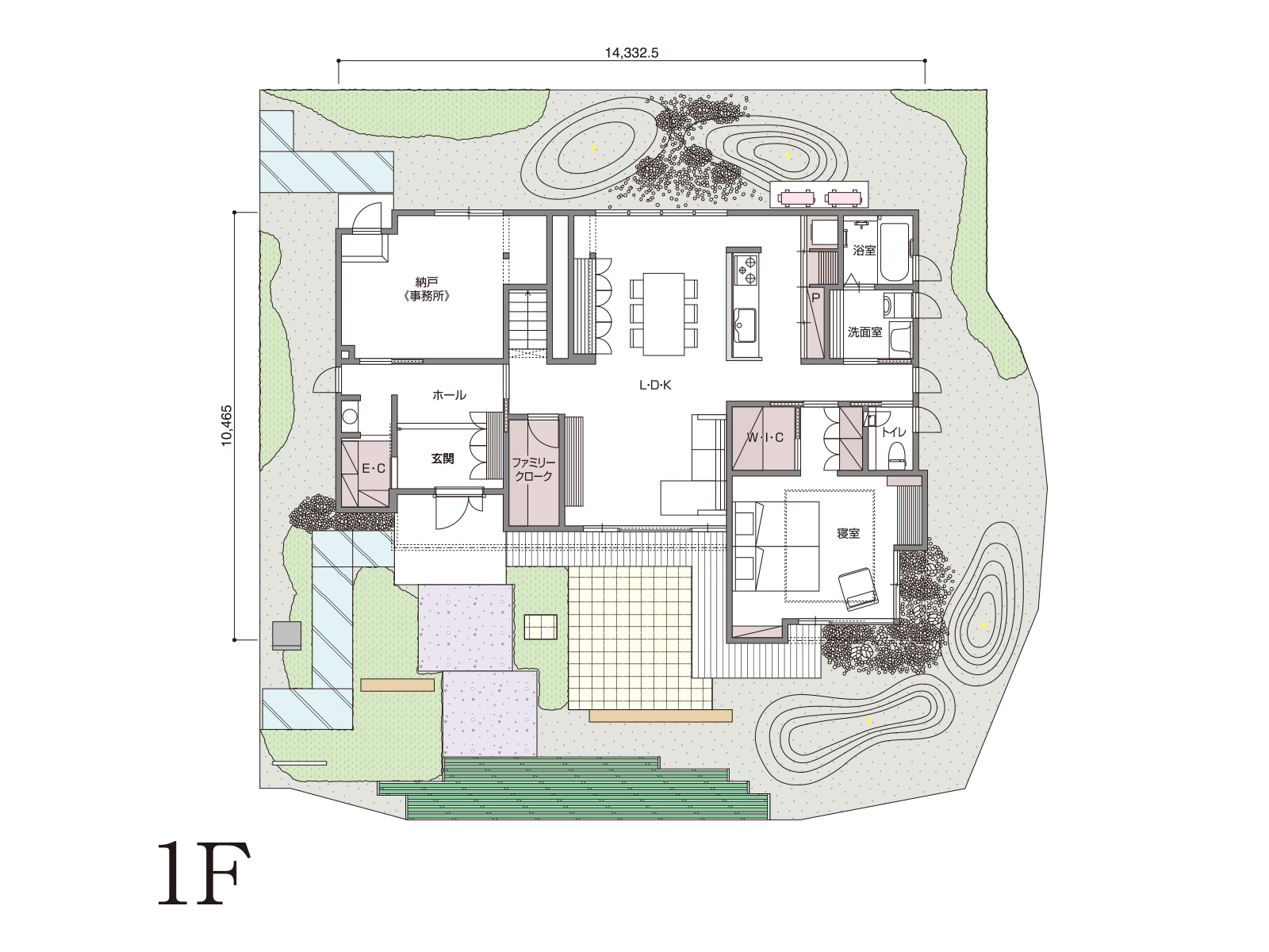 【鈴鹿】の間取り1F