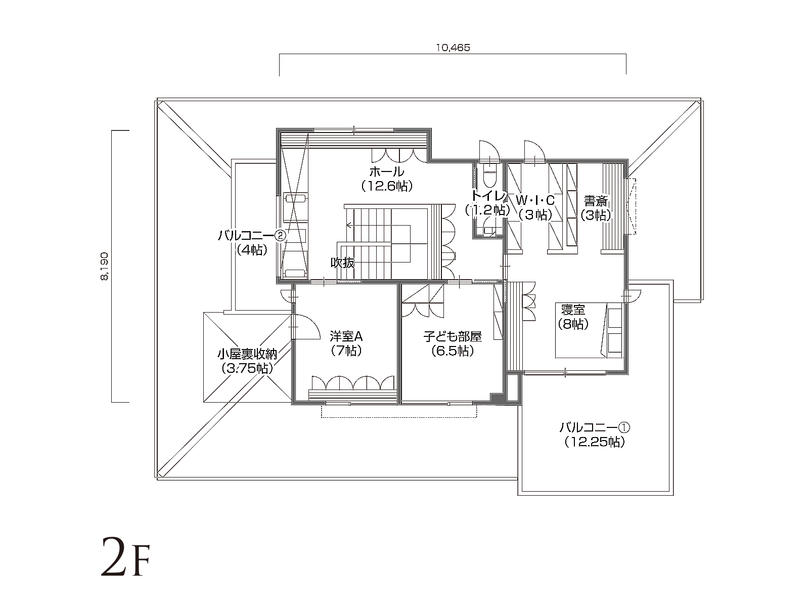 【土浦】の間取り2F