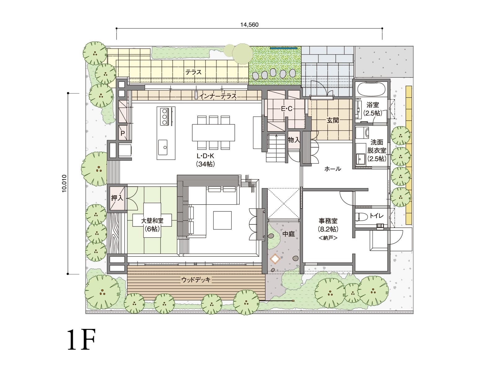 【葵】の間取り1F