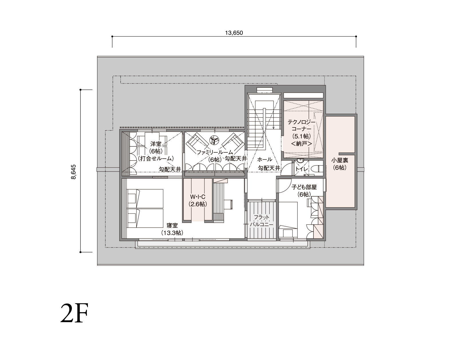 【葵】の間取り2F