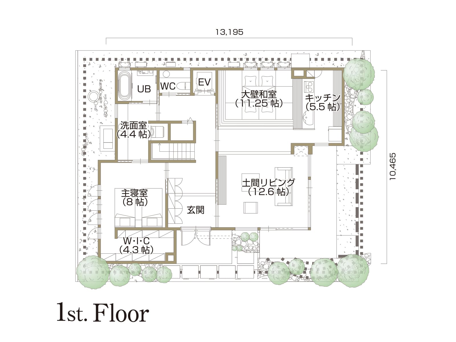 【つるみ】の間取り1F