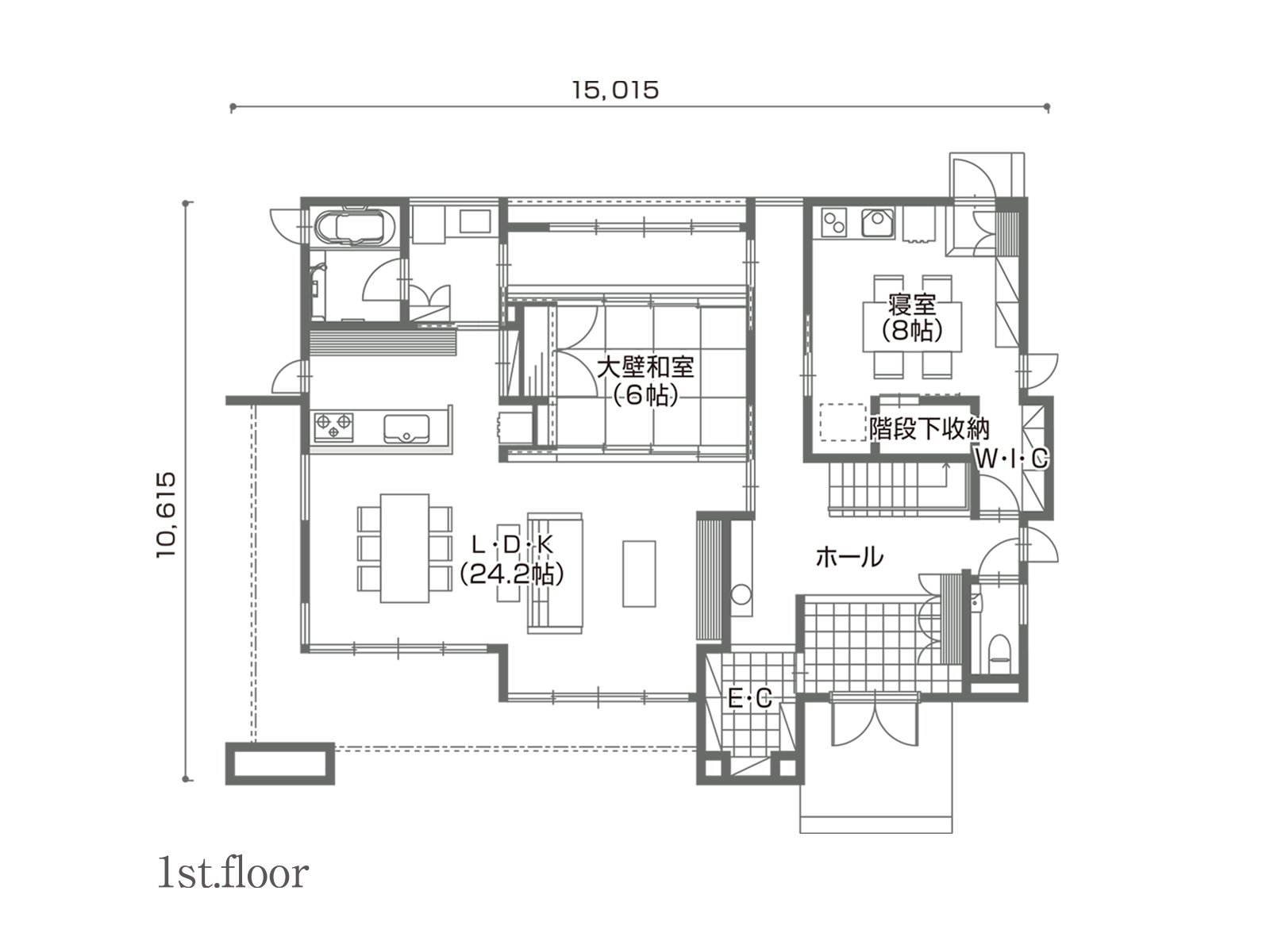 【久喜】の間取り1F