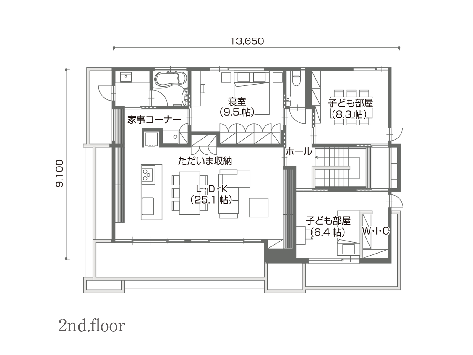 【久喜】の間取り2F