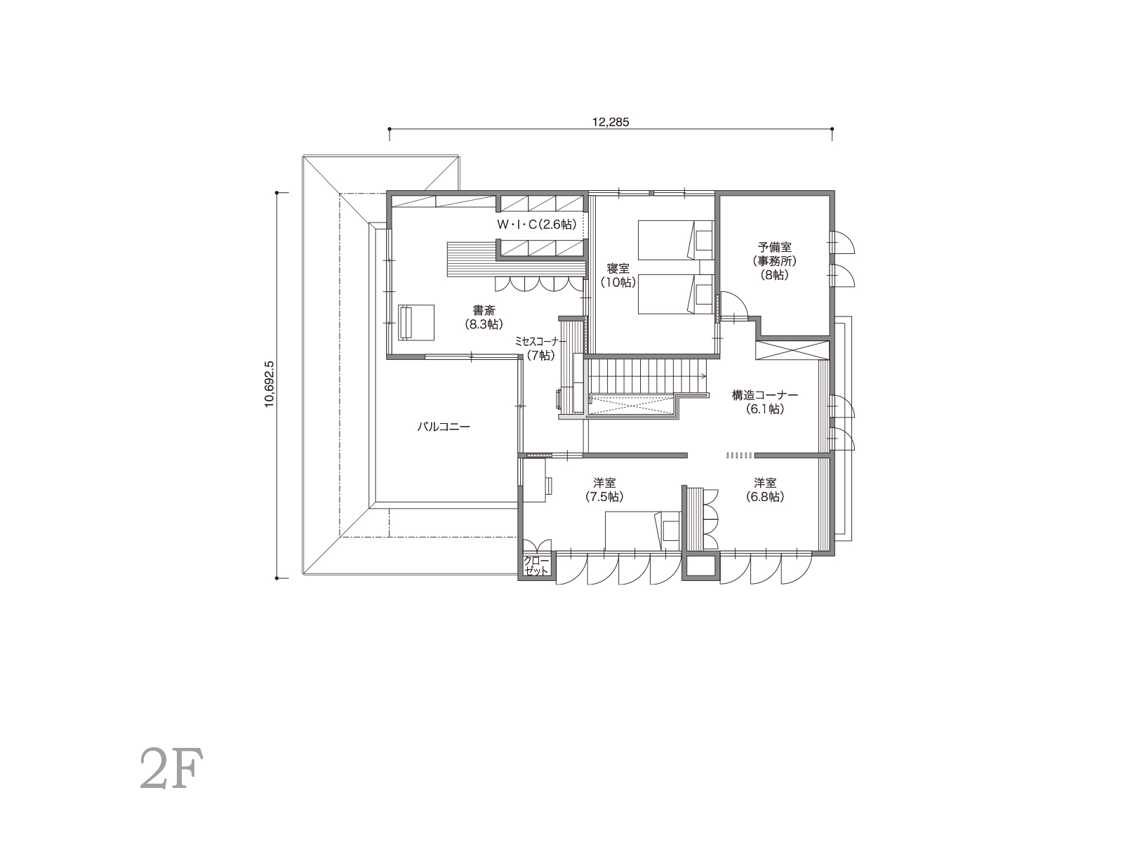 【草津】の間取り2F