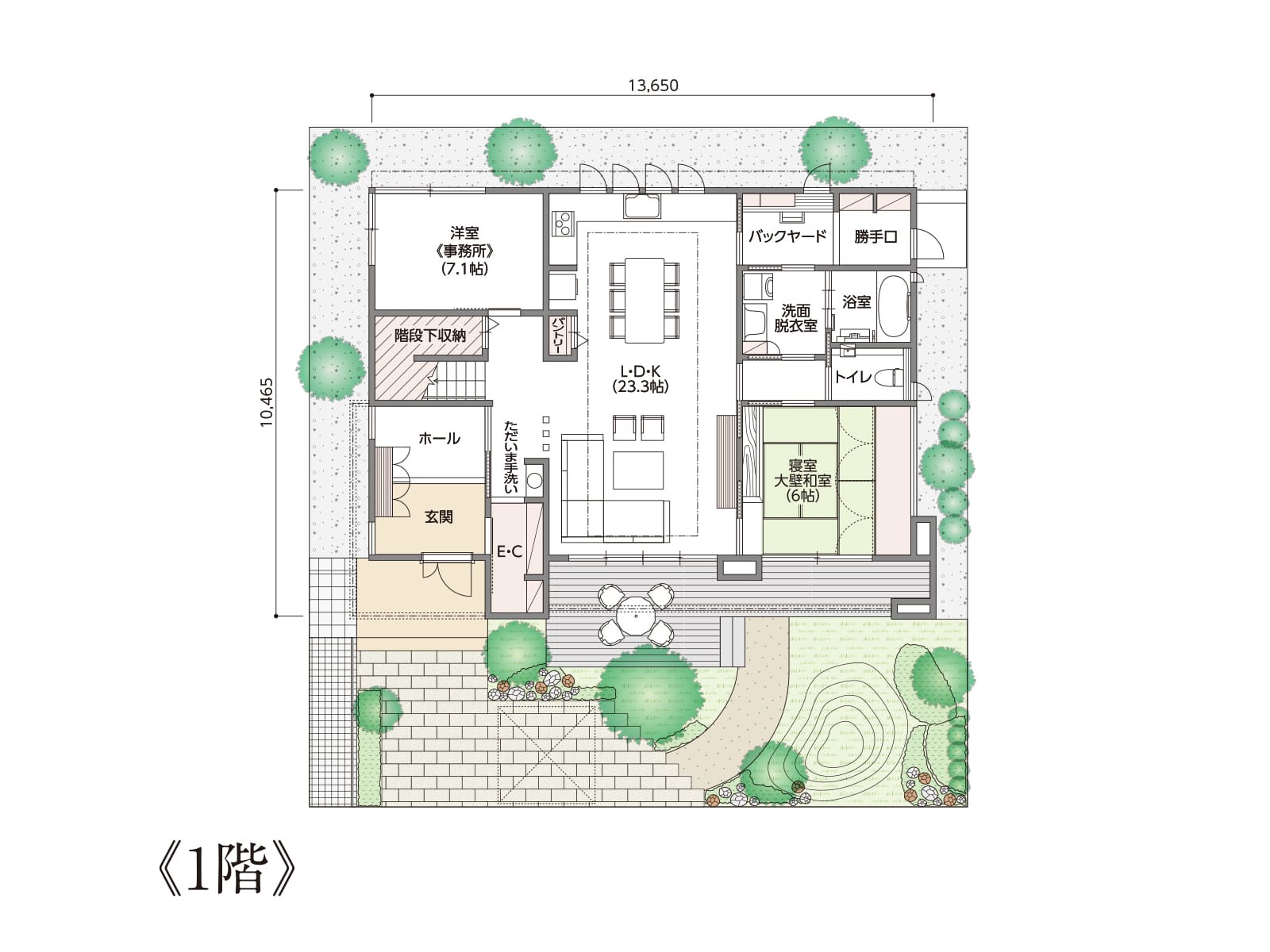 【新潟南】の間取り1F