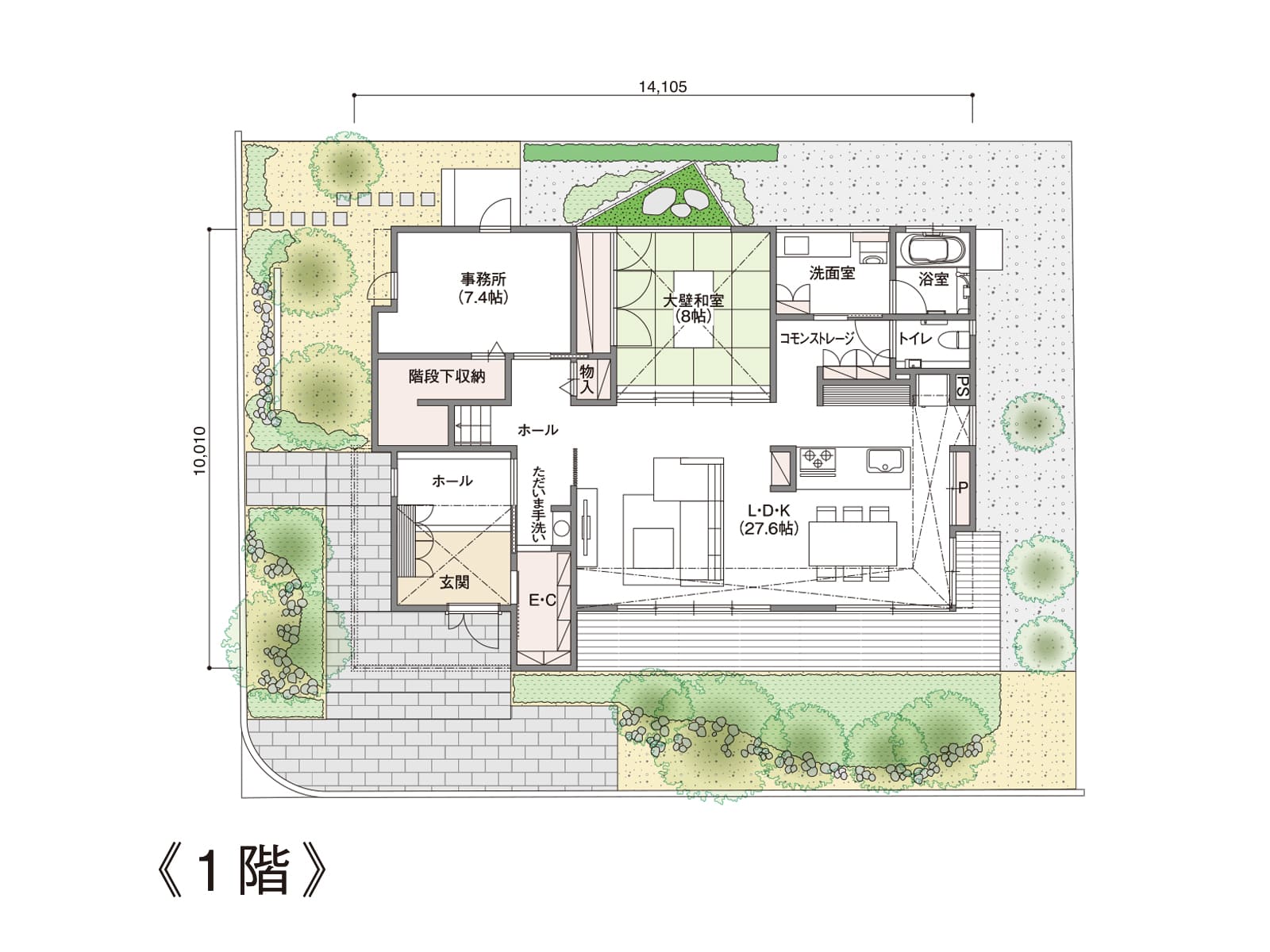 【水戸第一】の間取り1F