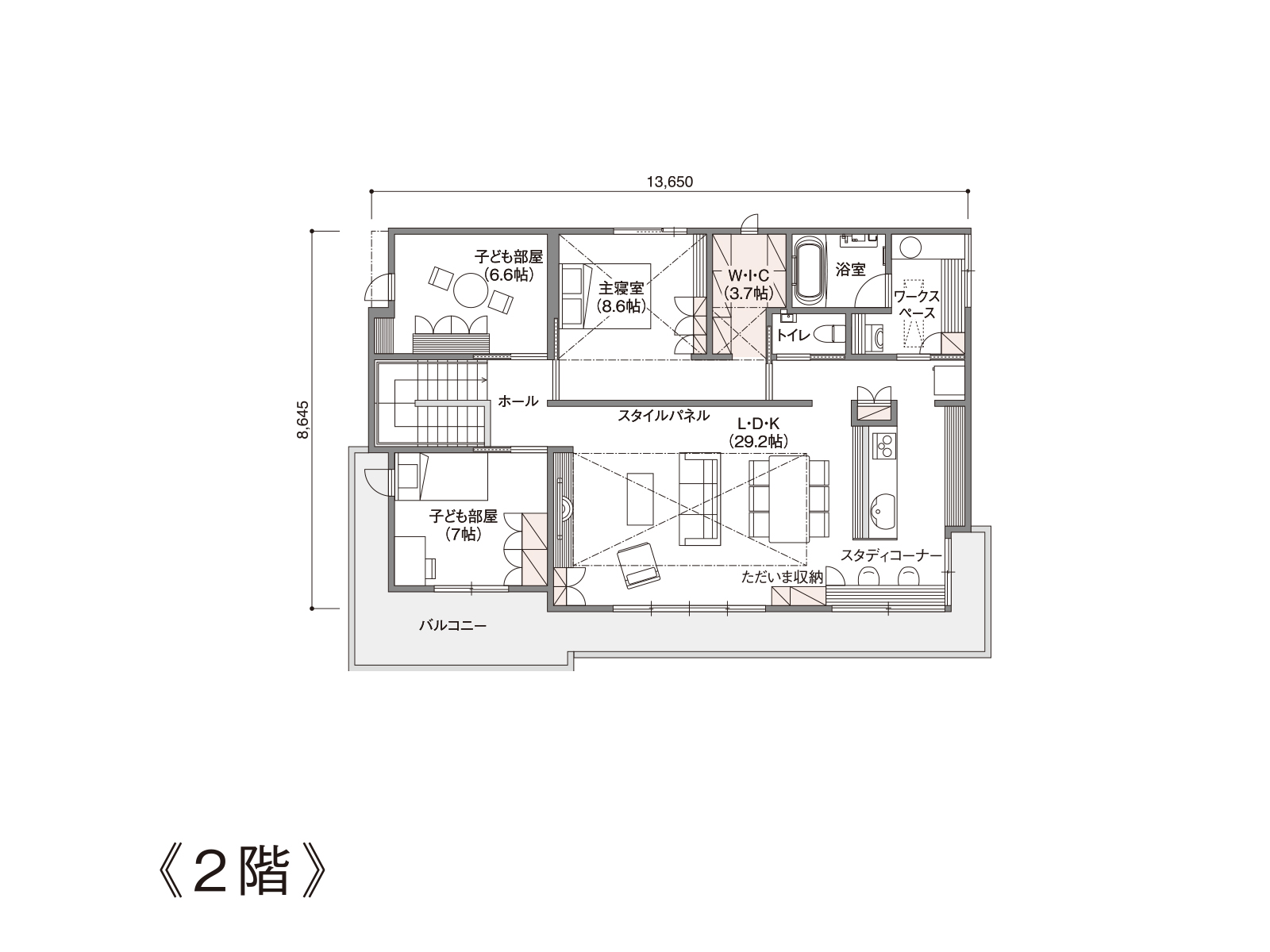 【水戸第一】の間取り2F