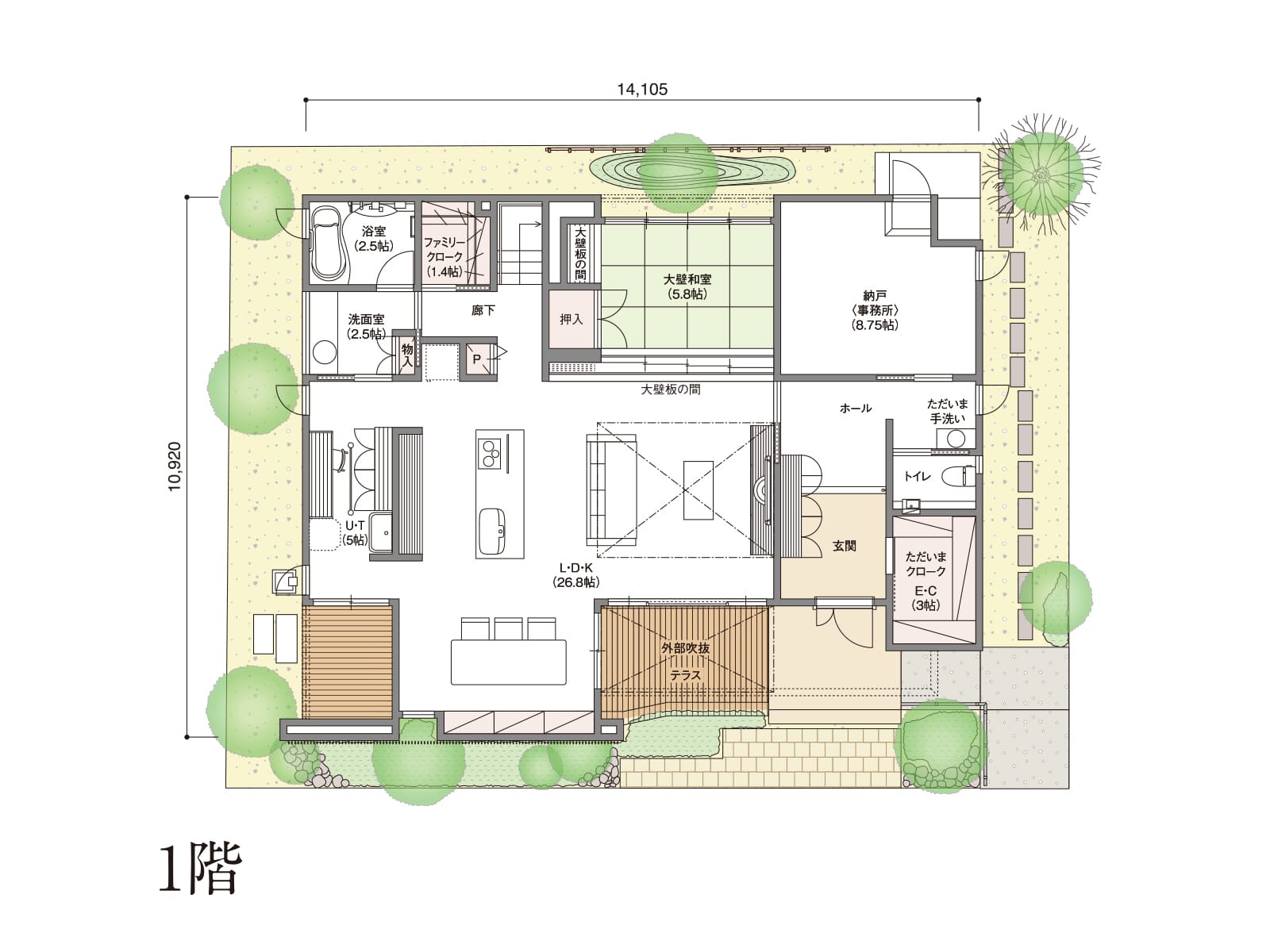 【守谷】の間取り1F