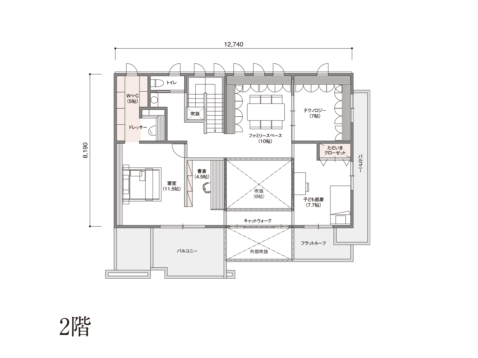 【守谷】の間取り2F