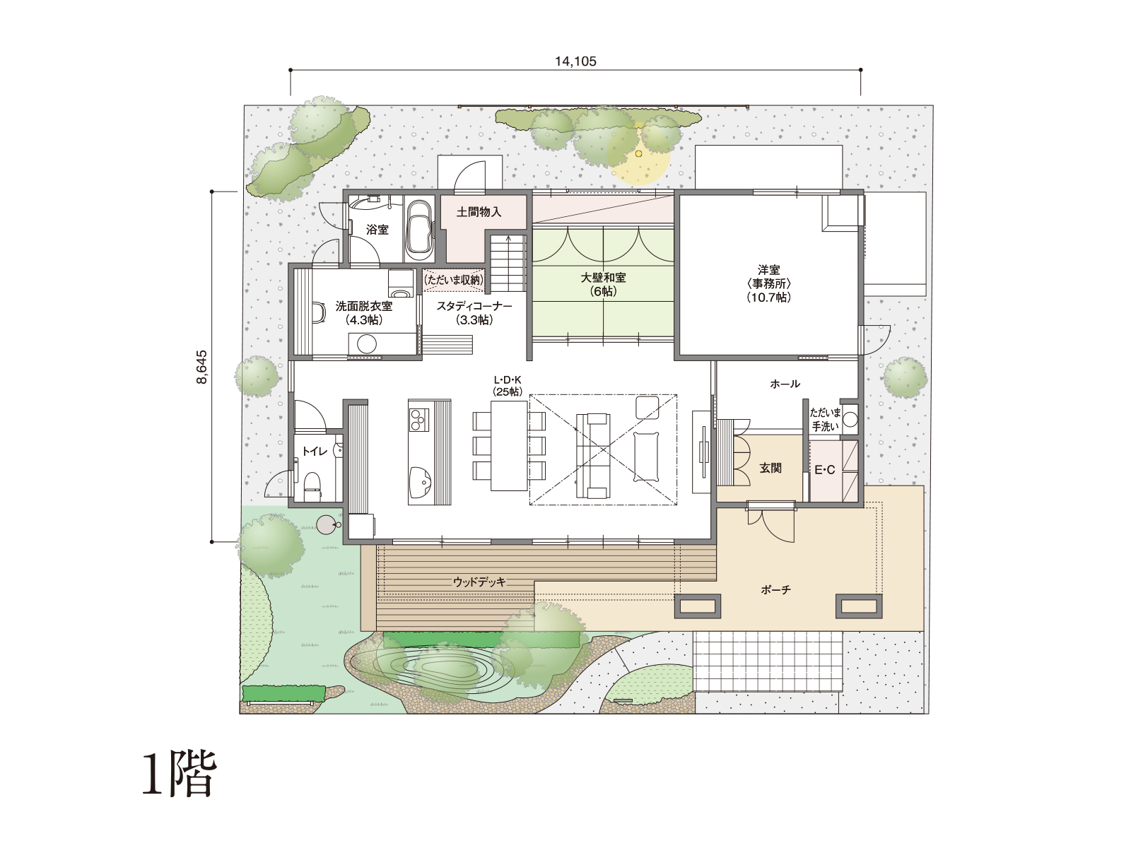 【FunLab太田】の間取り1F