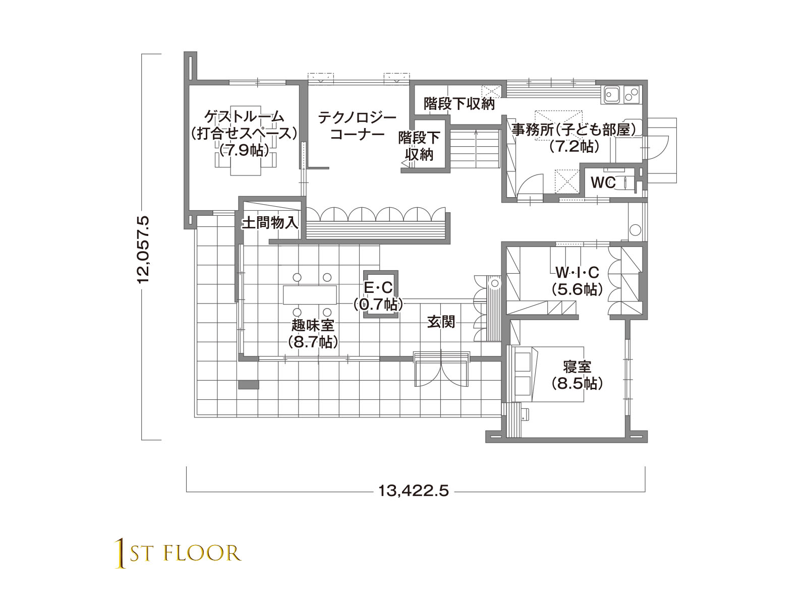 【平沼橋第二】の間取り1F
