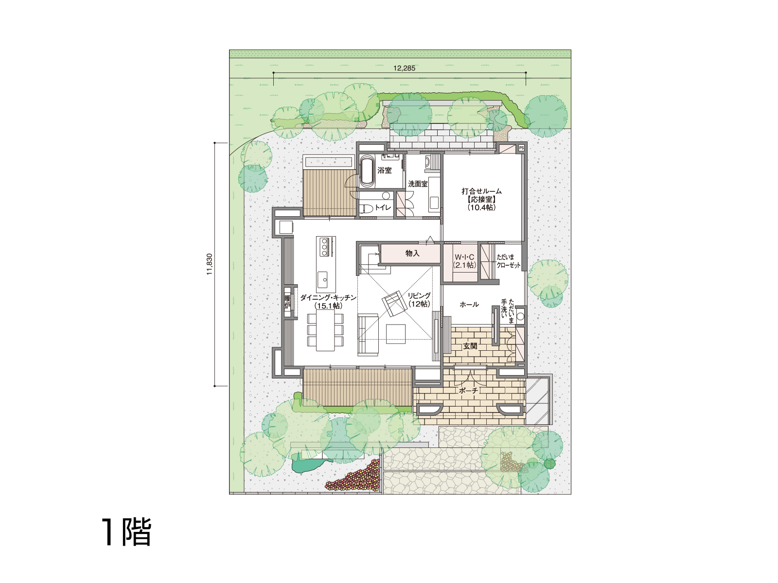 【寺岡】の間取り1F