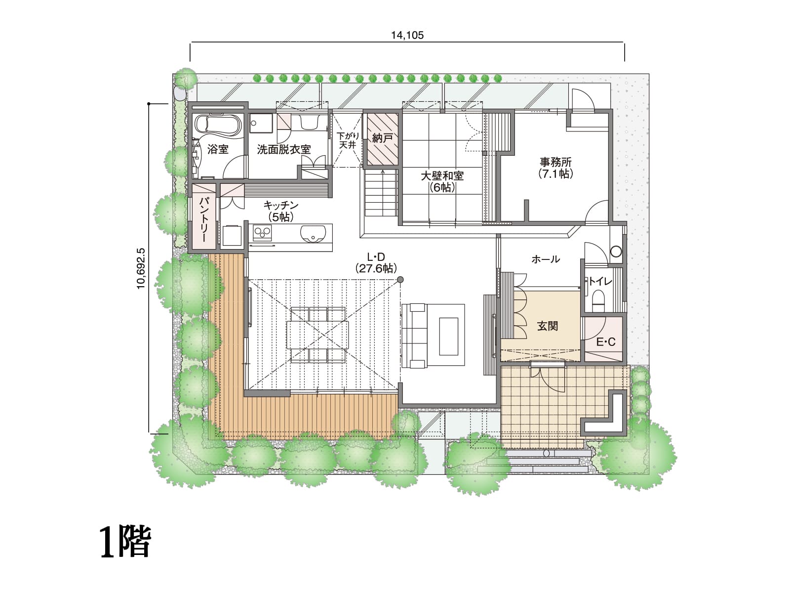 【松戸】の間取り1F
