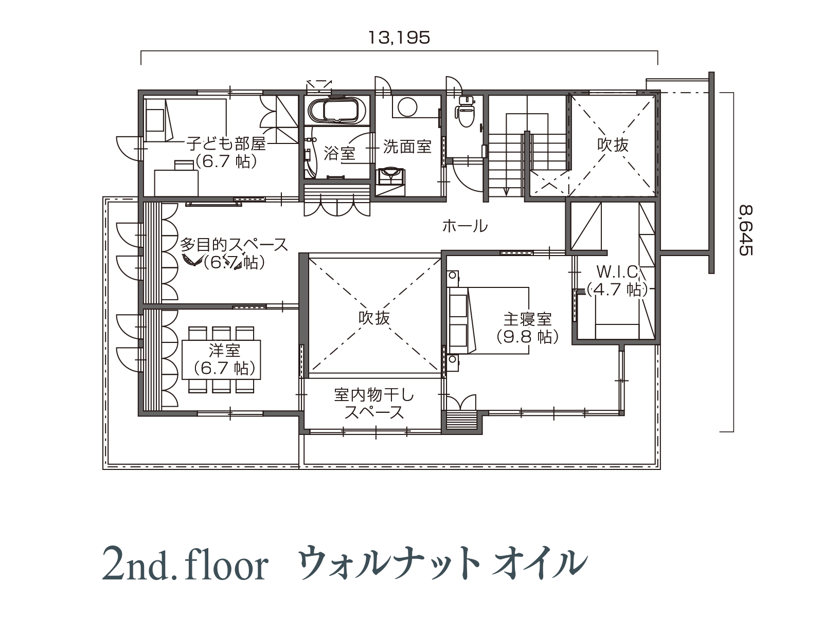 【郡山】の間取り2F
