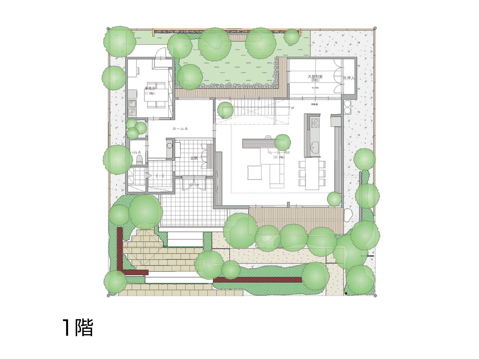【岡崎第二】の間取り1F
