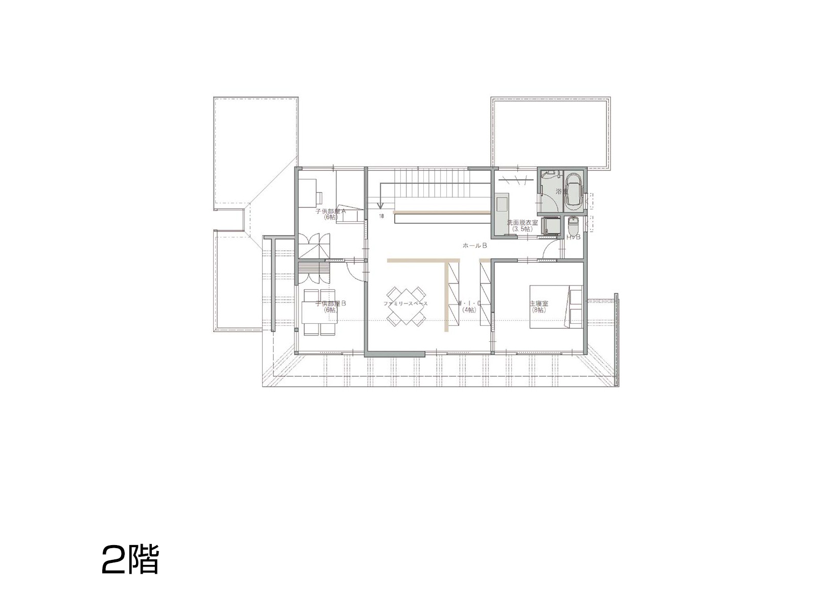 【岡崎第二】の間取り2F