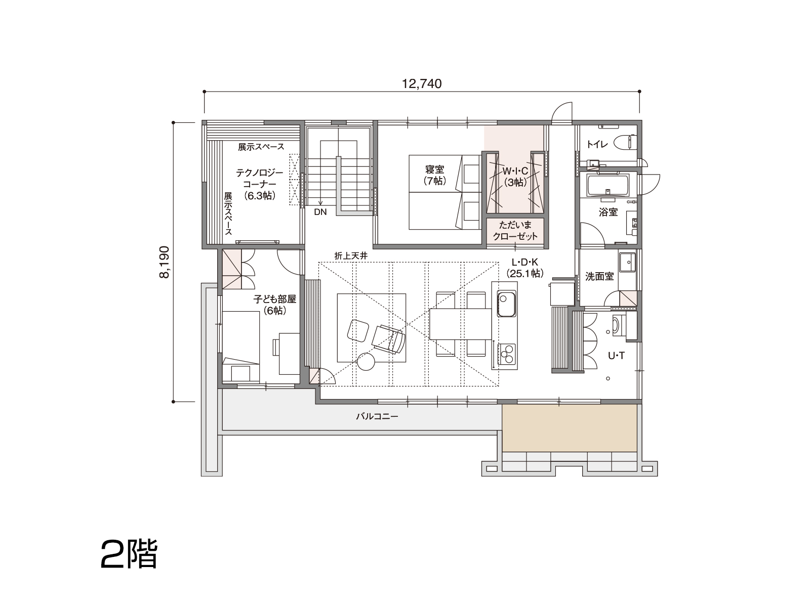 【伊勢崎】の間取り2F