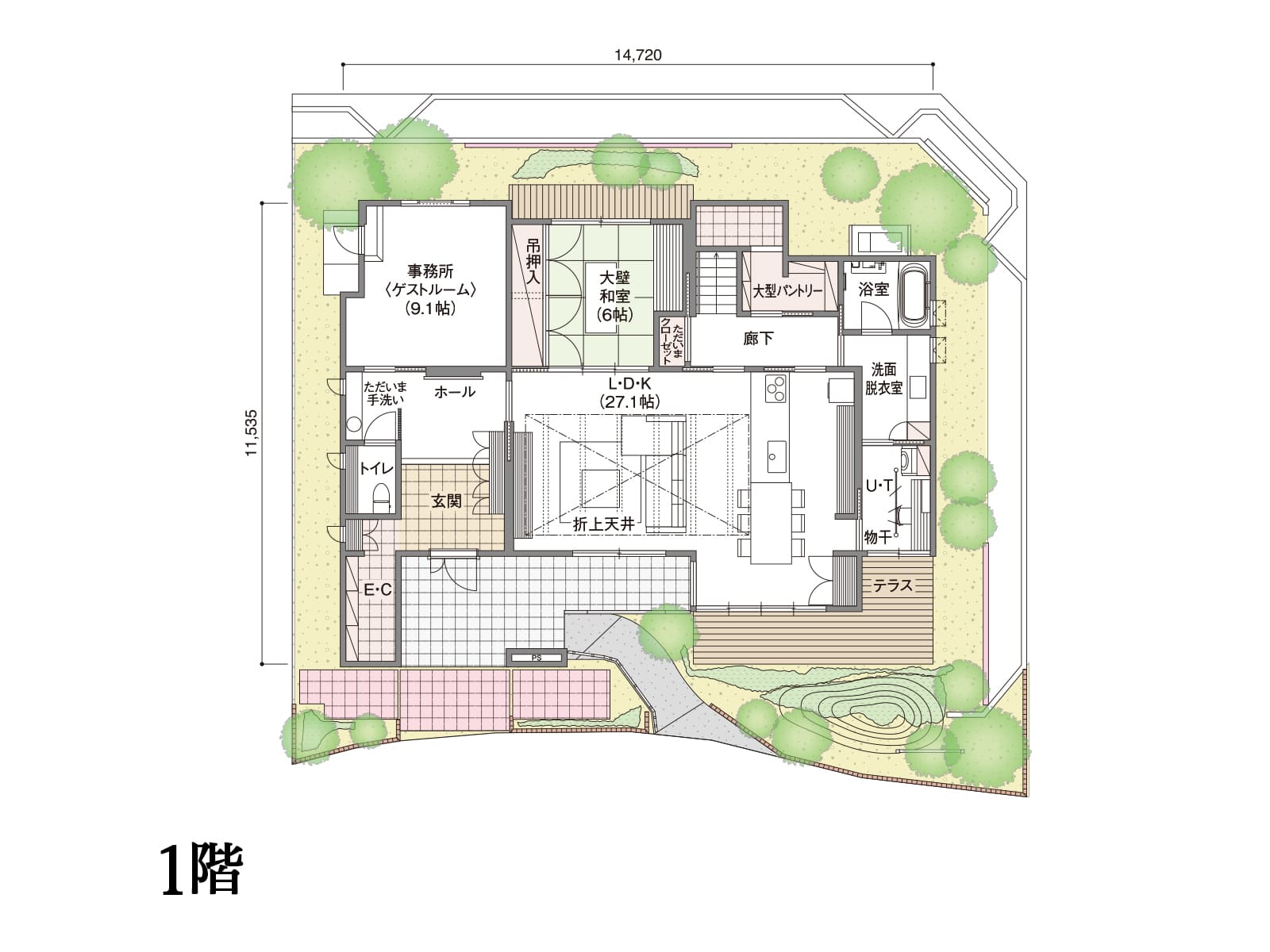 【市原】の間取り1F