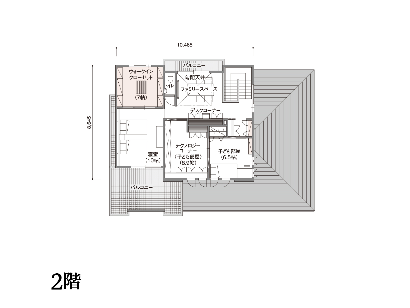 【市原】の間取り2F