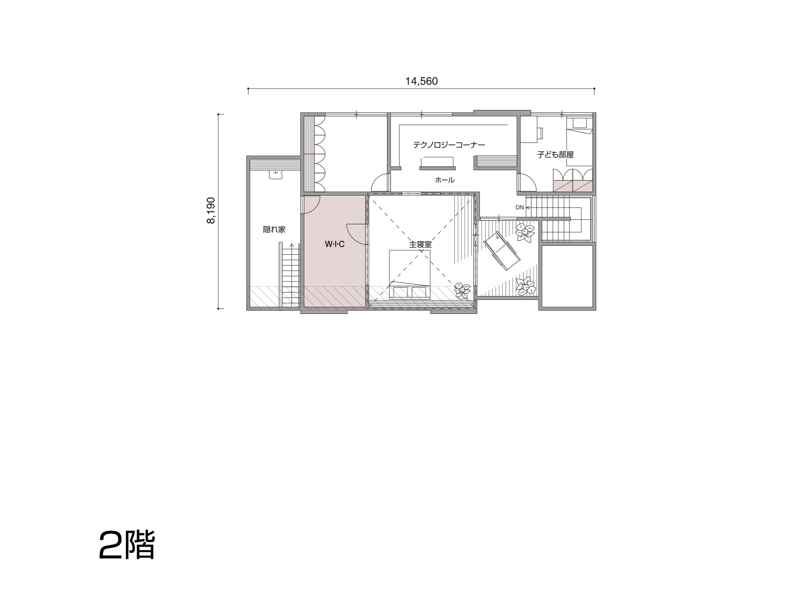 【一宮第一】の間取り2F