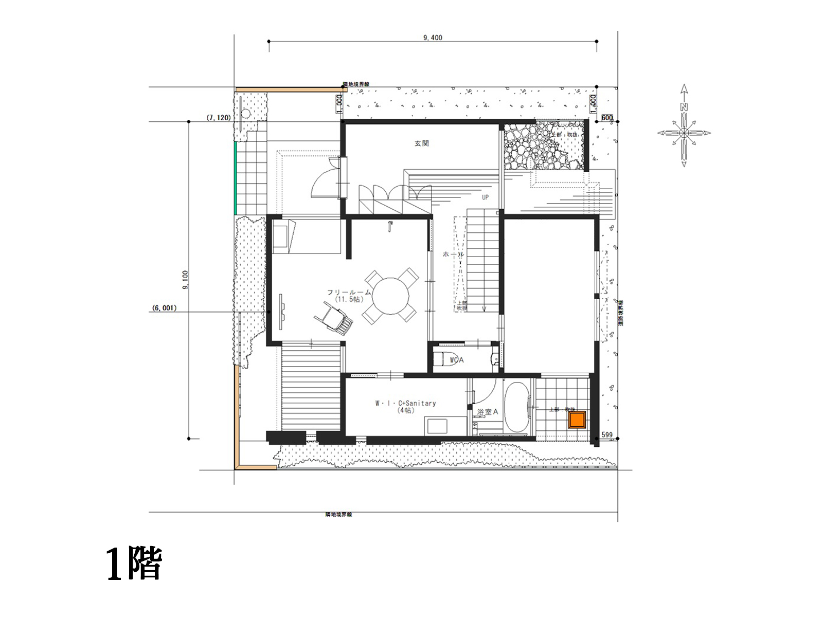 【王子】の間取り1F