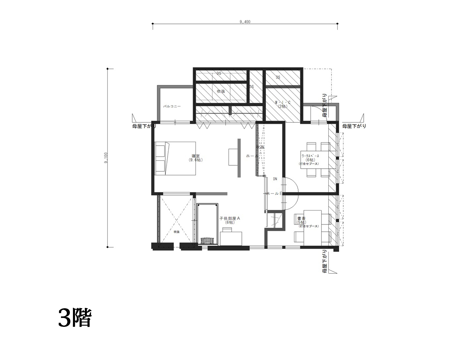 【王子】の間取り3F