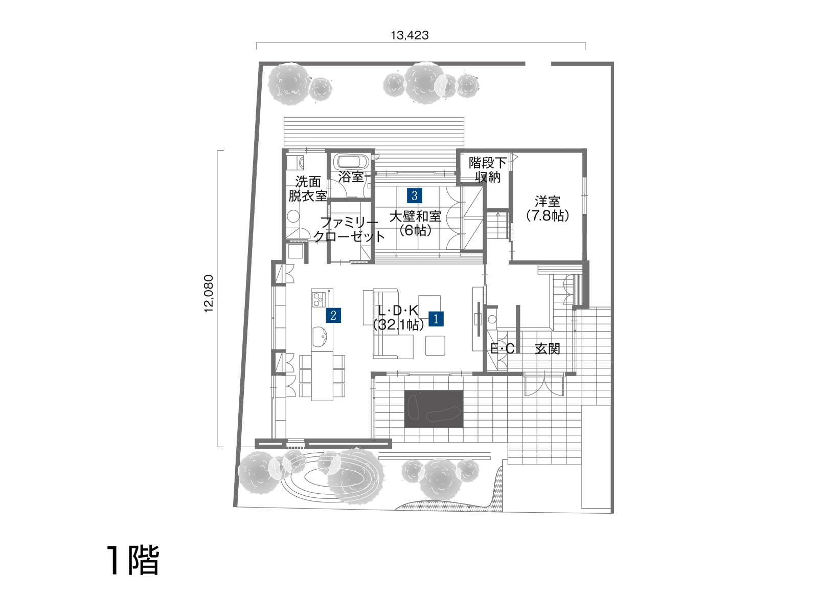 【三島第一】の間取り1F