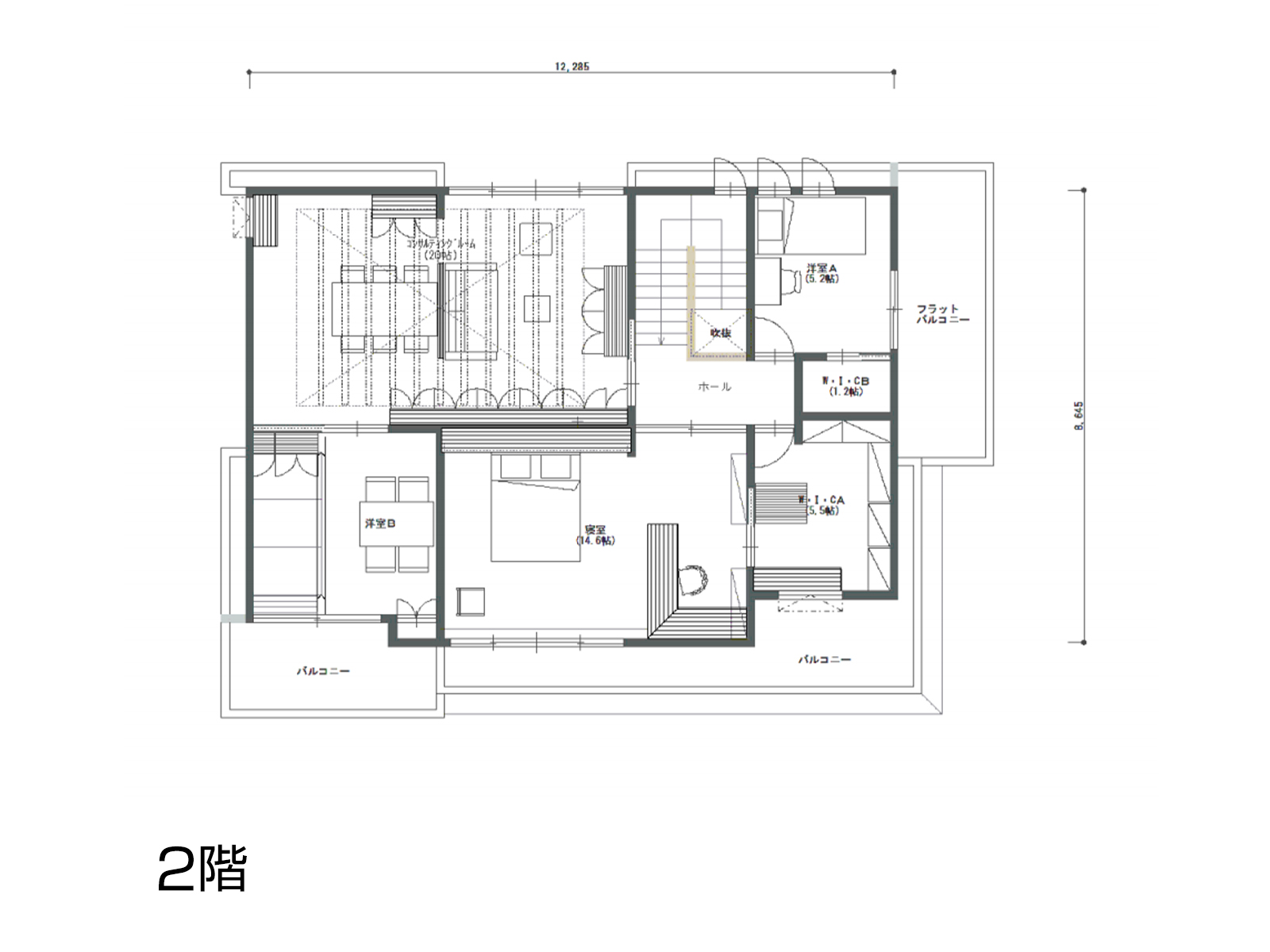 【和歌山】の間取り2F