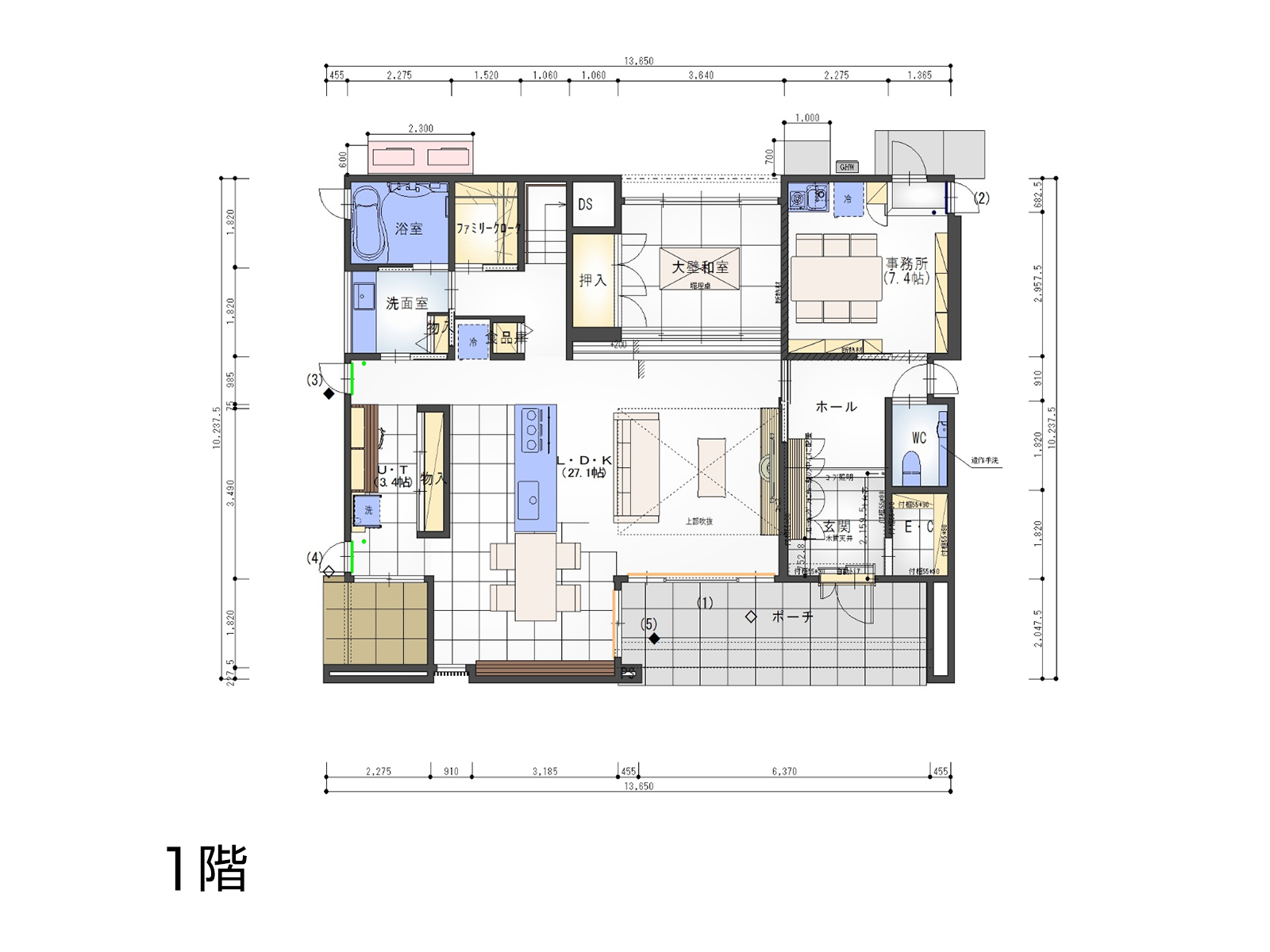 【西熊本】の間取り1F